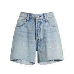 OEM Rhinestone Fringe Denim Shorts – Festival Fashion Supplier