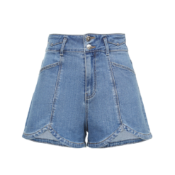 Alternative view of Women A-line Casual Denim Shorts Wholesale