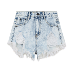 Women Vintage Tassel Jeans Shorts For Women