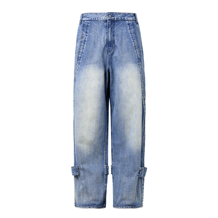 men baggy blue jeans