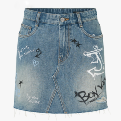 Alternative view of Custom Graffiti Denim Skirts Wholesale