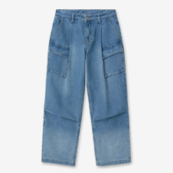 Supply Mid Blue Wide Leg Cargo Denim Jeans