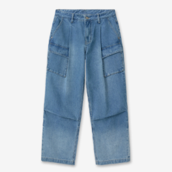 Alternative view of Supply Mid Blue Wide Leg Cargo Denim Jeans