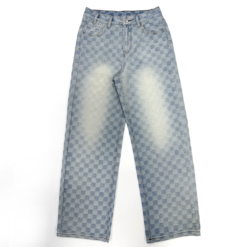 Alternative view of Customize Checkerboard Print Cotton Women’s Jean