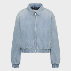 Wholesale Trendy Women’s Denim Bomber Jacket