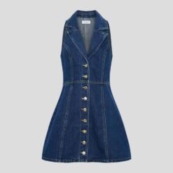 Alternative view of Custom Women’S Collared Denim Short Dress