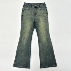 Alternative view of OEM Summer Women Shiny Bootcut Jeans Stretch Denim Pants