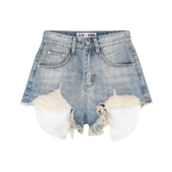 Women’s High Waist Retro Denim Hot Pants