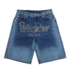 Custom Printed Denim Jorts for Men
