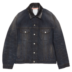Alternative view of OEM Custom Washed Black Denim Trucker Men