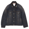 OEM Custom Washed Black Denim Trucker Men