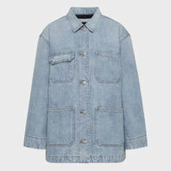 Alternative view of Women’s ’90s Denim Chore Jacket – Vintage Workwear Style