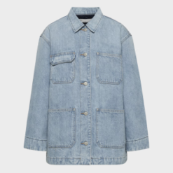 Women’s ’90s Denim Chore Jacket – Vintage Workwear Style