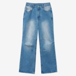 Wholesales Men’s Vintage Blue Wide Flare Jeans