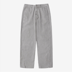 Alternative view of Custom Straight Leg Washed Cotton Stretch Denim Jeans