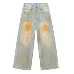 Alternative view of Men’s Loose Fit Dirty Fit Wash Denim Pants