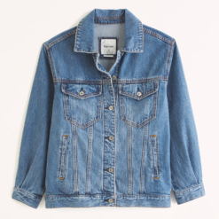 Alternative view of Women Outerwear Blue Denim Trucker Jacket